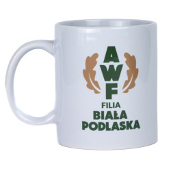 Kubek biały AWF Biała Podlaska